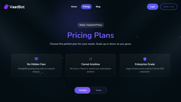Pricing Page