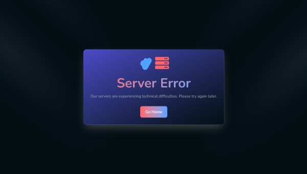 Server Error Page